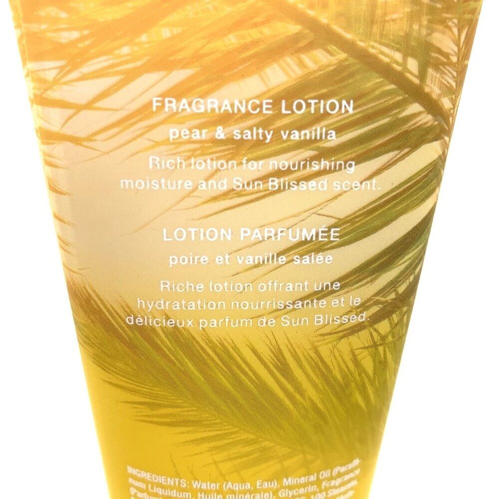 Victoria's Secret SUN BLISSED Lotion 8 Oz PEAR & SALTY VANILLA New - Picture 2 of 6